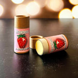 Strawberry Giant Lip Balm - 0.5 oz Compostable Tube